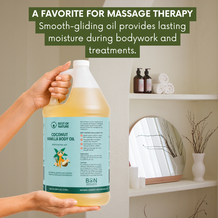Best of Nature Coconut Vanilla Aromatherapy Massage & Body Oil