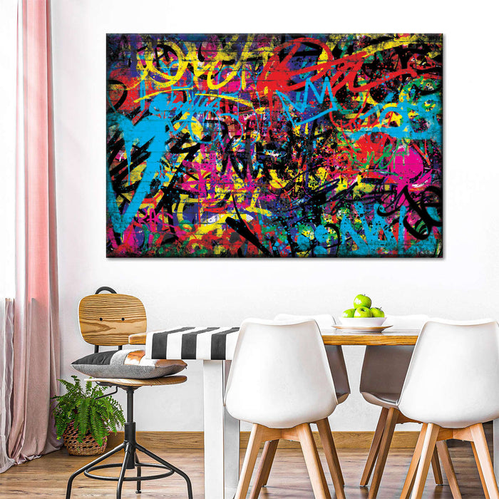 Abstract Graffiti Wall Art