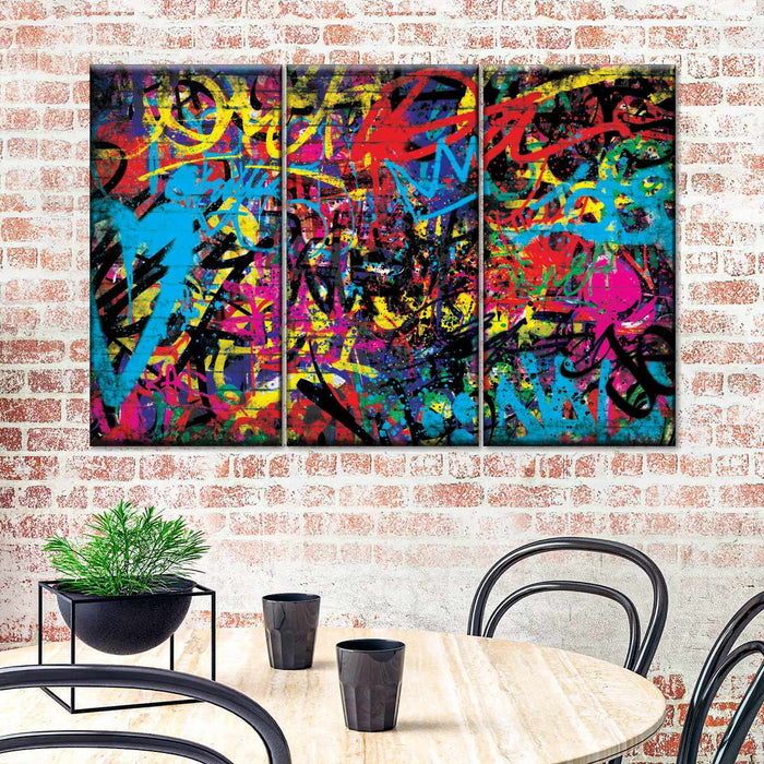 Abstract Graffiti Wall Art