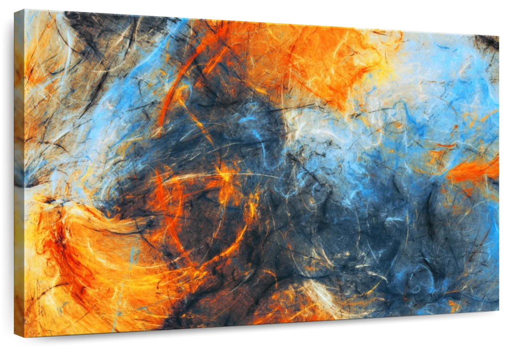 Abstract Lava Swirls Wall Art