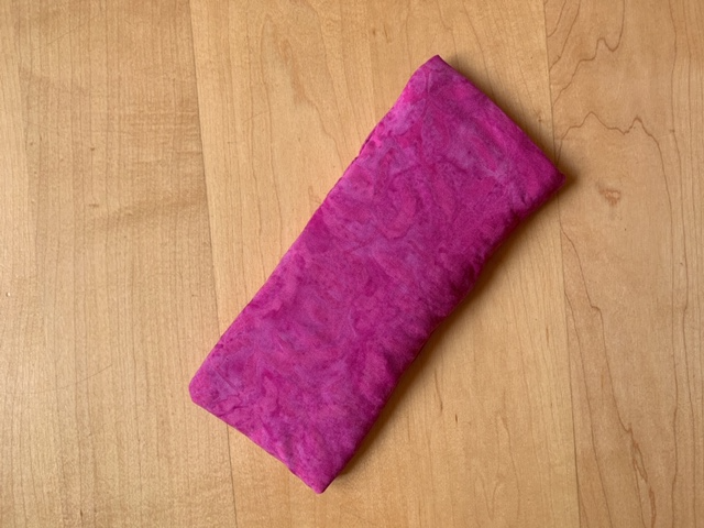 Soothing Eye Pillow - Flax Seed Filled with Batiked Cotton Cover