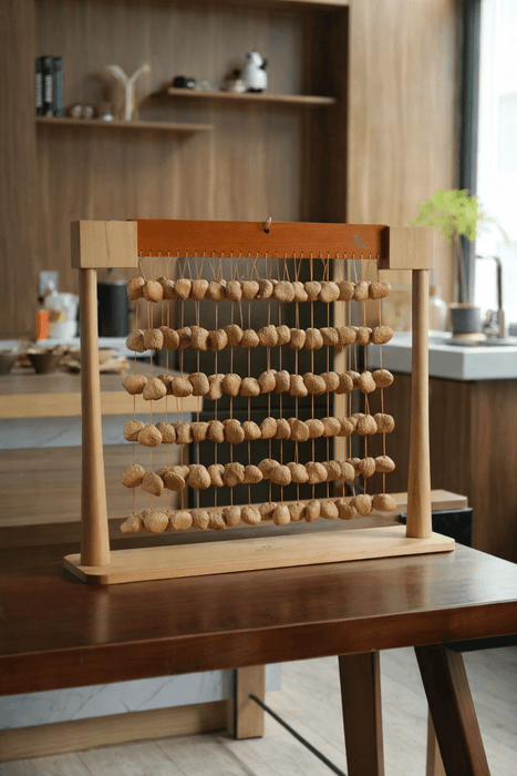 Handmade Panji Black Fruit Seed Shell Bar Wind Chime – Rainforest Sound Decor