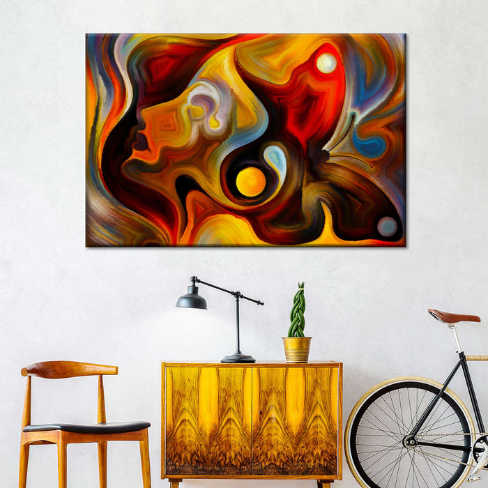 Abstract Portrait Wall Art