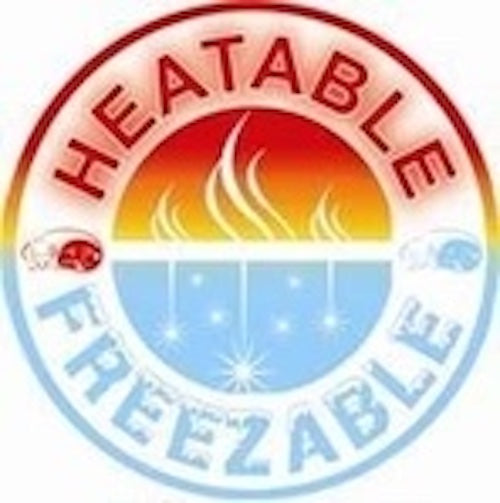 Hot Cherry Triple Square Pillow in Natural Denim -  Natural Hot and Cold Therapy Pack