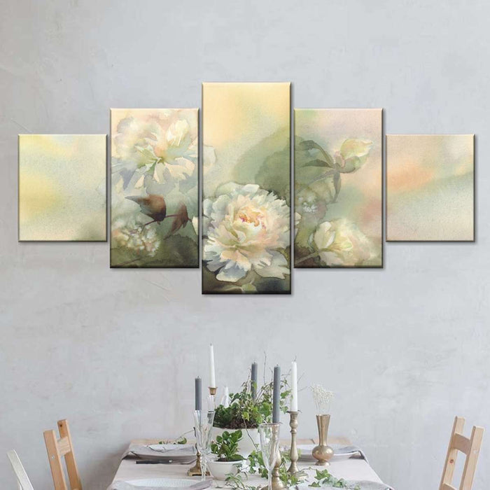 Abstract Bouquet Of Peonies Wall Art