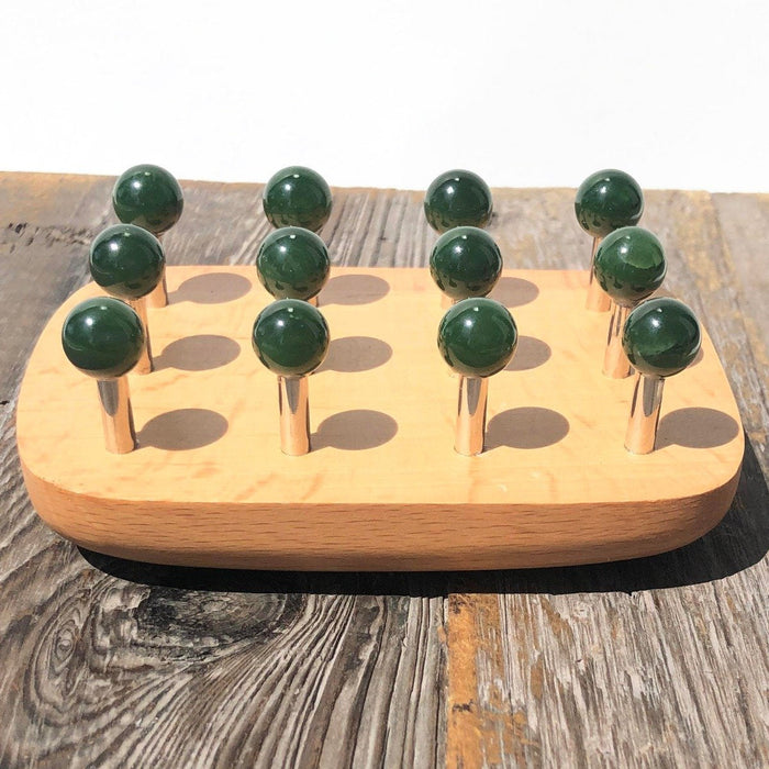 Canadian Jade and Wood Massage Tool