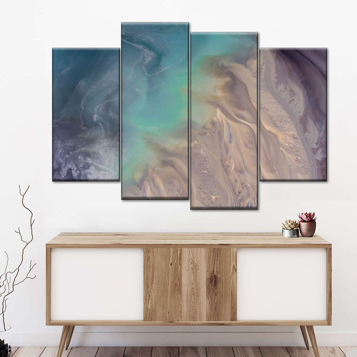 Abstract Coastal Wall Art