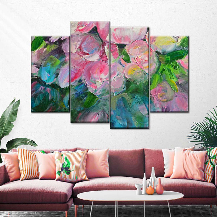 Abstract Peonies Wall Art