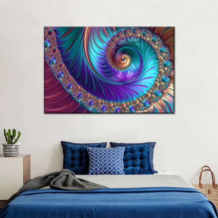 Abstract Fractal Shapes Wall Art