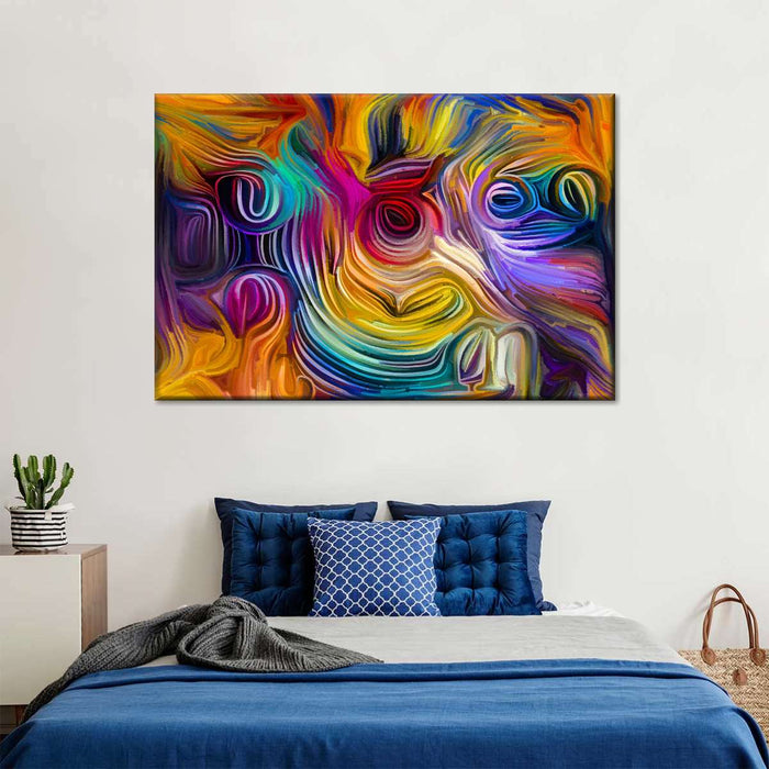 Abstract Tropical Flowers Wall Art