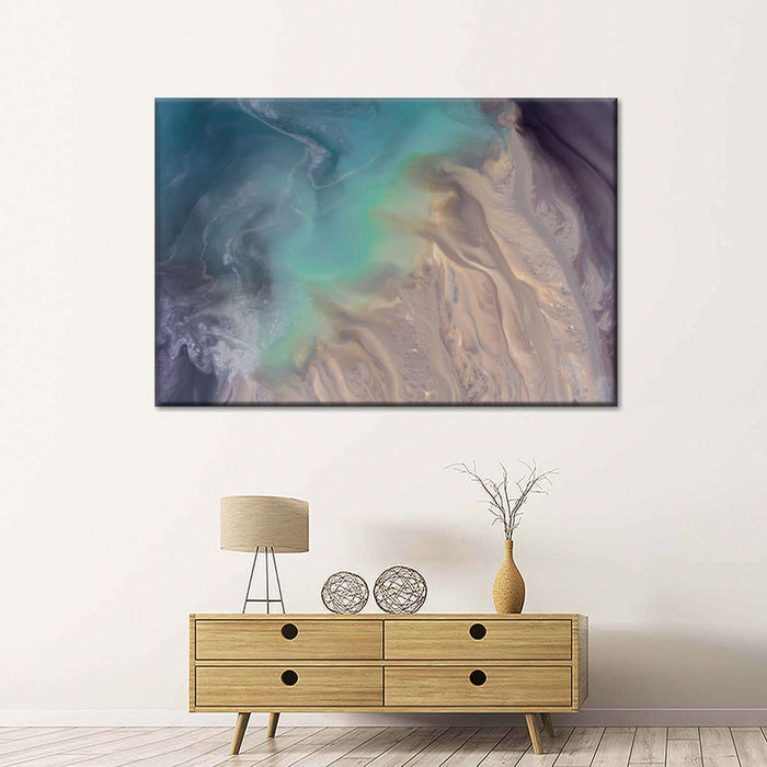 Abstract Coastal Wall Art