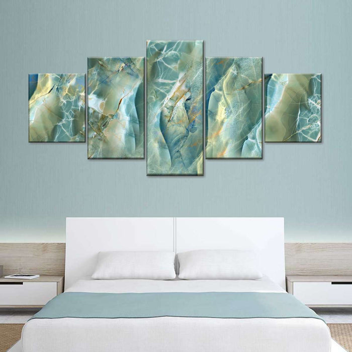 Abstract Green Marble Surface Wall Art