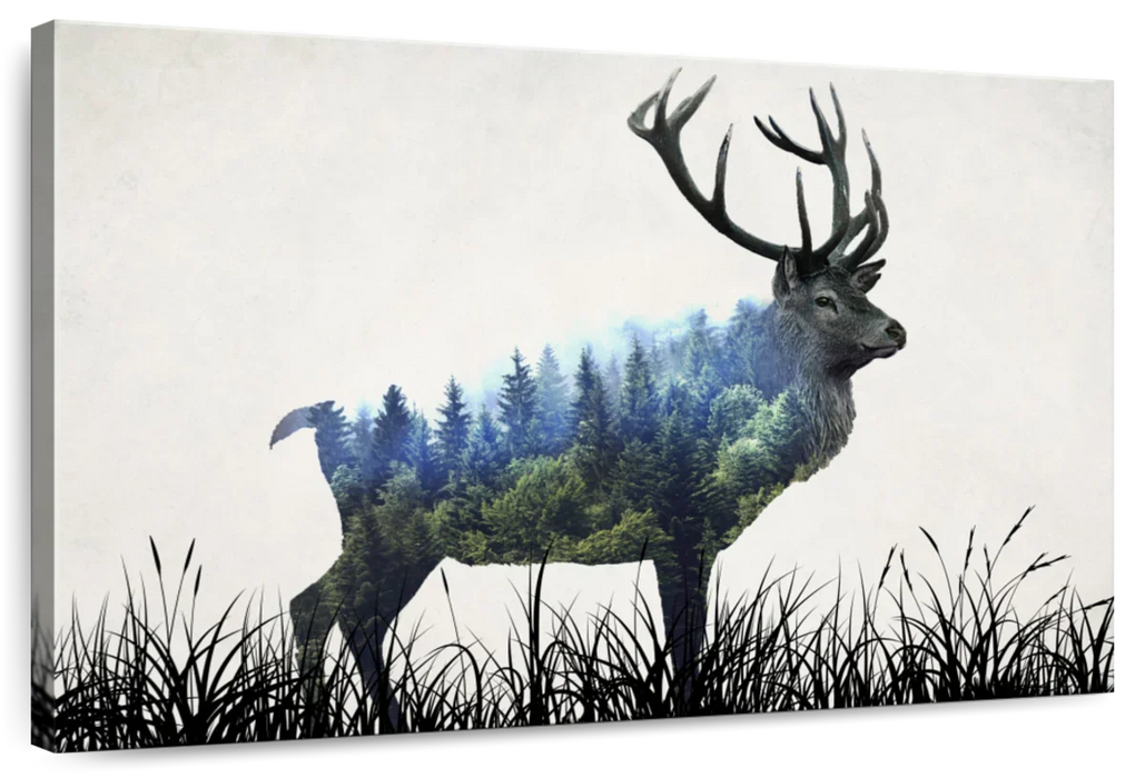 Abstract Forest Buck Wall Art