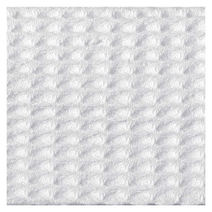 Waffle Weave Velcro Spa Headband - White