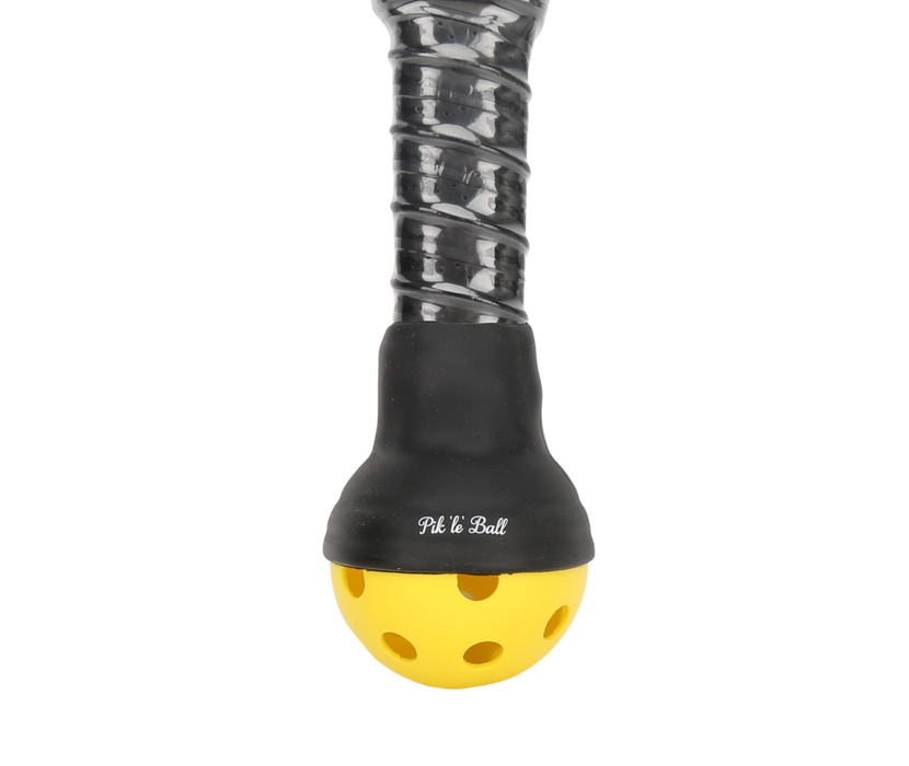 Pik'le'Ball Ball Retriver: Silicone Pickleball Ball Retriever, Picks up Balls Easily without Bending, Protects your Back, Fits all Standard Paddles