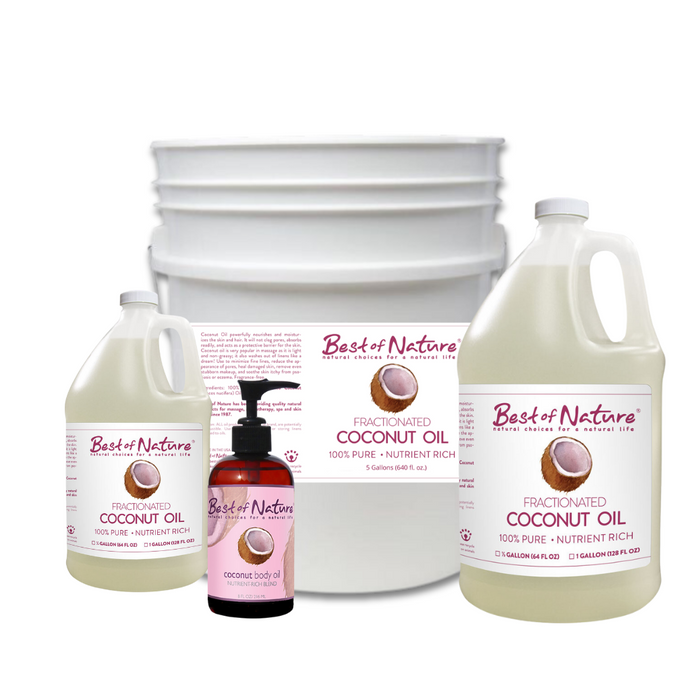 100% Pure Fractionated Coconut Massage & Body Oil