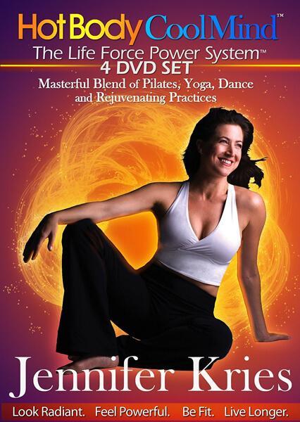 Hot Body Cool Mind Pilates Yoga Dance 4 DVD Video Set - Jennifer Kries