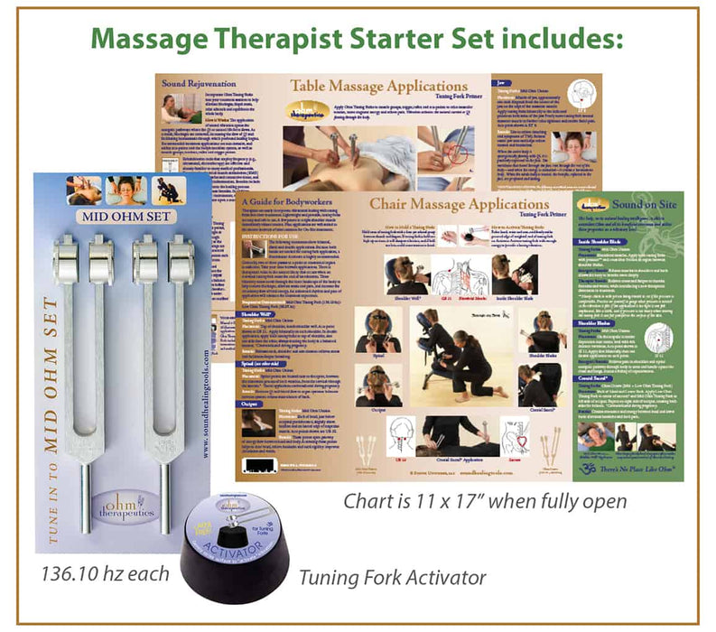 Massage Therapist's Tuning Fork Starter Set