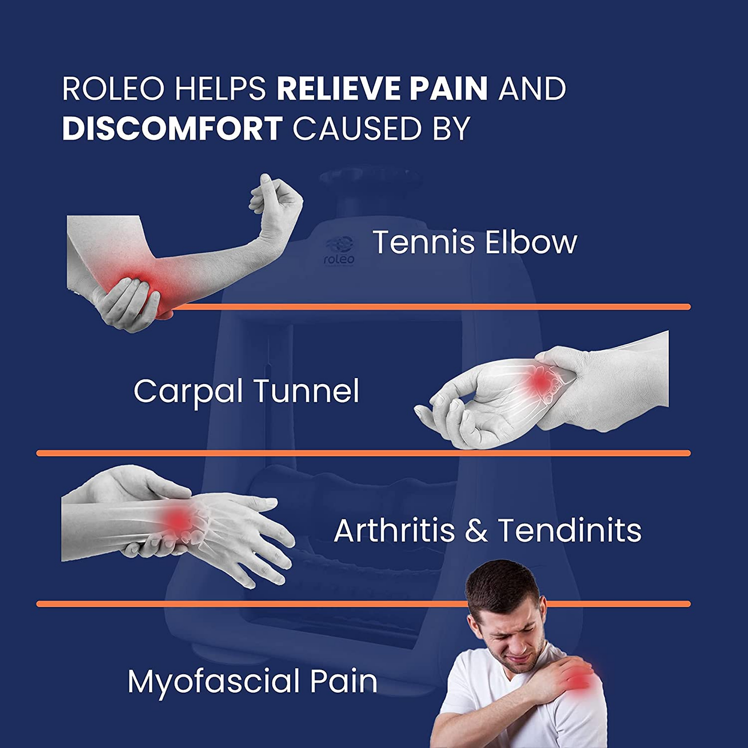 Roleo Hand, Wrist & Arm Massager — Spa & Bodywork Market