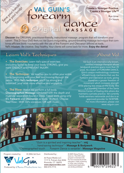 Val Guins Forearm Dance Original Massage Video On DVD