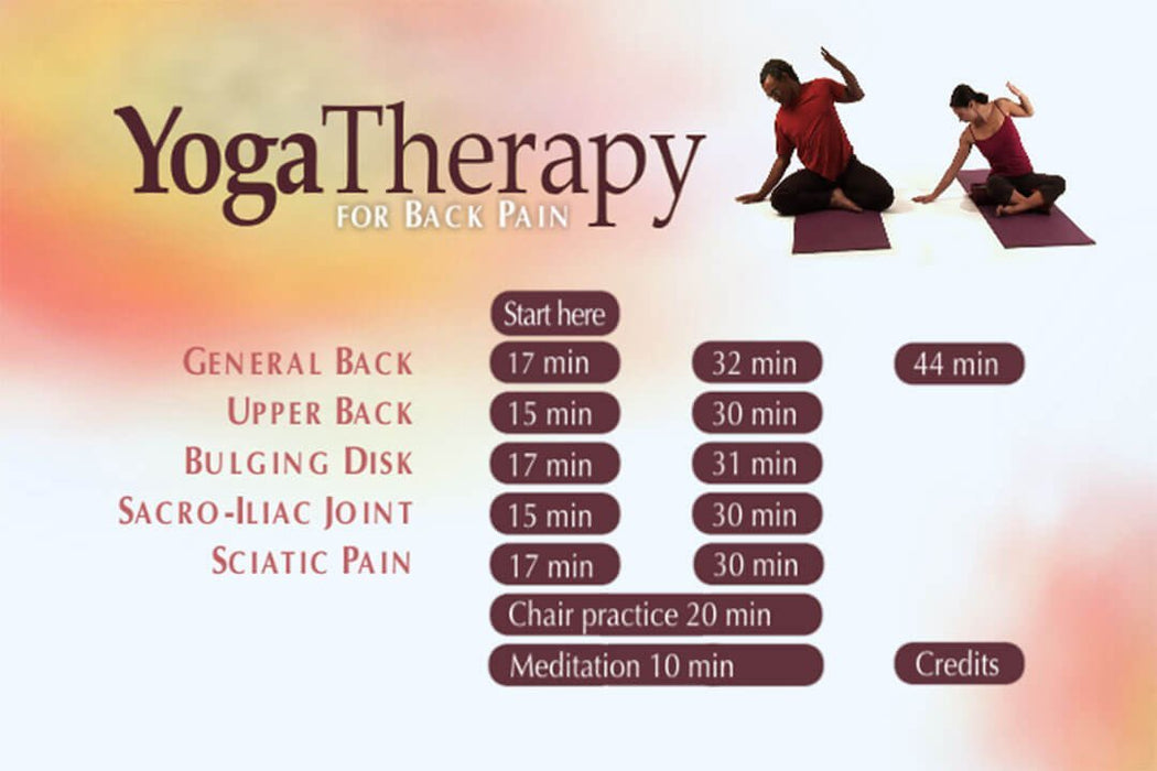 Yoga Therapy For Back Pain Video On DVD - Real Bodywork