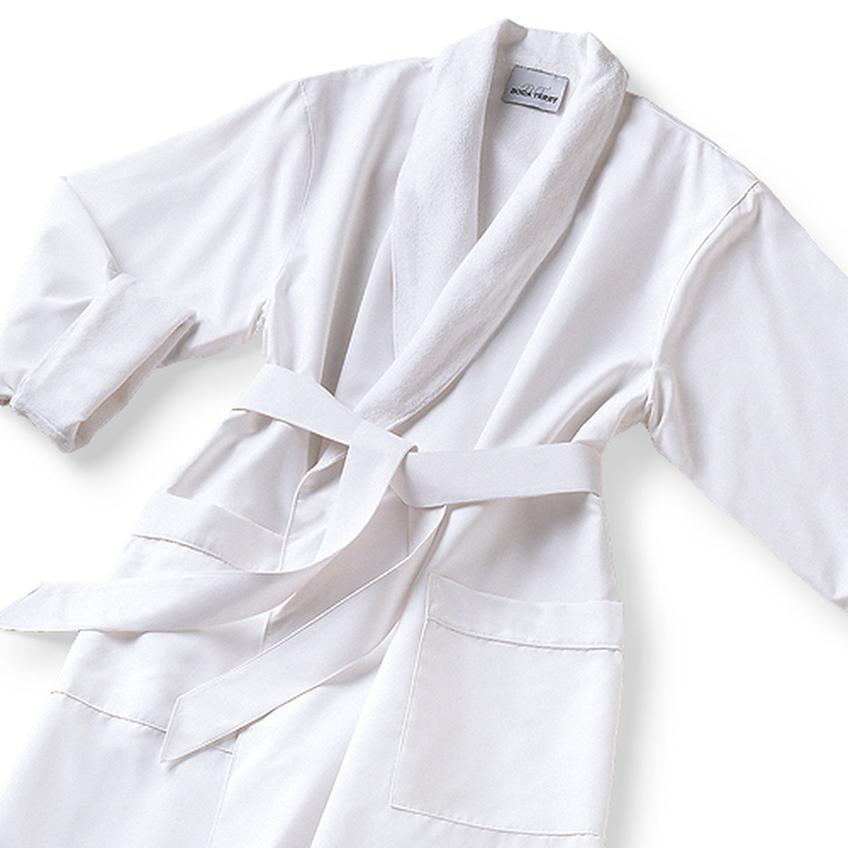 Microfiber French Terry Lined Bathrobe with Shawl Collar — Spa ...