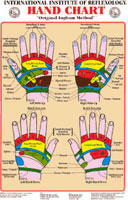 Hand Reflexology Wall Chart - Spa & Bodywork Market