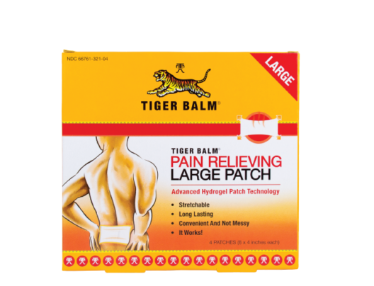 Tiger Balm Pain Relieving Patch Large, 4 ct