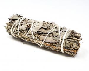 Blue and White Sage Smudge Bundle 4"